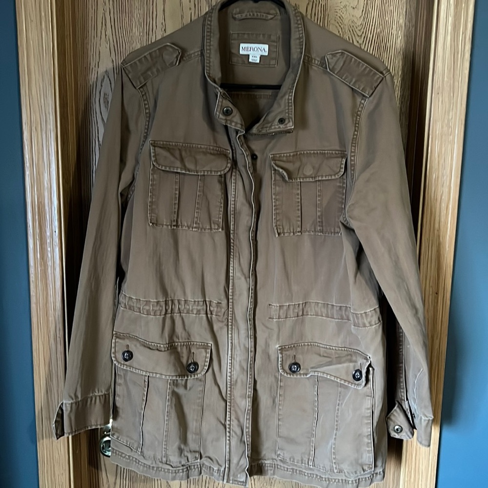 Merona Dark Tan Military Jacket